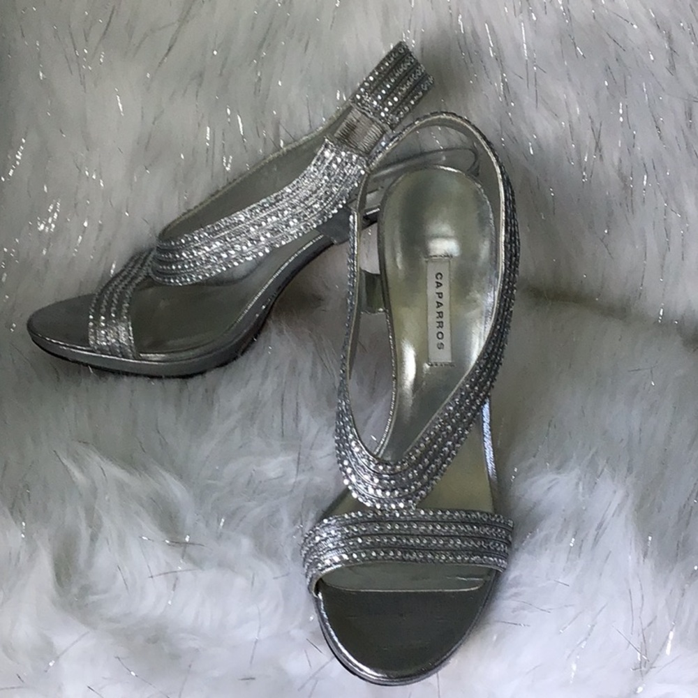 Sparkle Silver Sequin Dress Heels